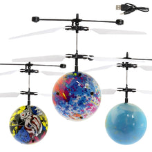 Load image into Gallery viewer, Smart  Induction Flying Ball Mini Drone Rc Helicopter Children&#39;s LED Luminous Flying Vehicle Toy Remote Control Kids Gift
