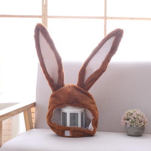 Halloween Cute Girls Plush Rabbit Bunny Ears Hat Earflap Cap Head Warmer Photo Supplies Bunny Ears Hat Rabbit Headgear Hats