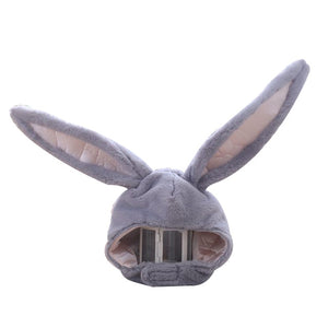 Halloween Cute Girls Plush Rabbit Bunny Ears Hat Earflap Cap Head Warmer Photo Supplies Bunny Ears Hat Rabbit Headgear Hats
